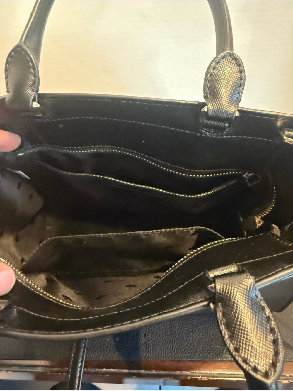 kate spade Black Saffiano Mini Satchel with Shoulder Strap - Picture 8 of 9